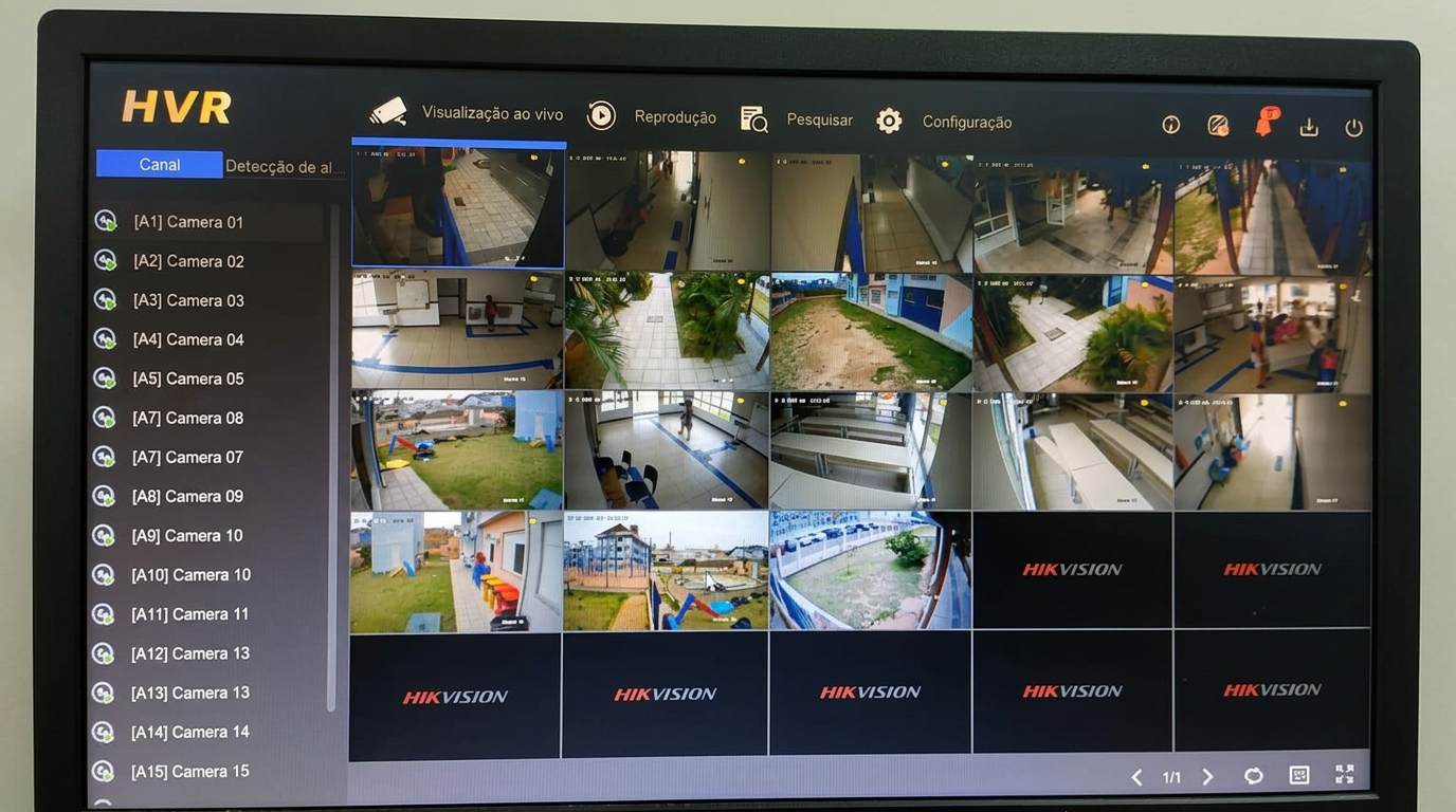 Sistema de CFTV monitorado
